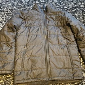 black north face reversible jacket